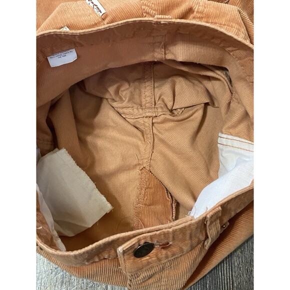 Vtg Levi’s 519 Corduroy Slim Straight Pants Peach High Rise W26 L32 USA Made - Picture 9 of 15
